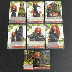 Disney Pixar 100 Brave Movie Characters Card Bundle Of 7 | Weiss Schwarz - Image 1