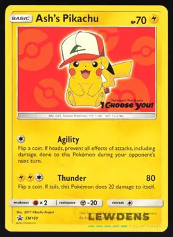 Ash's Pikachu - SM109 - Pokemon The Movie - Black Star Promos - Pokemon Card 2 - Image 1