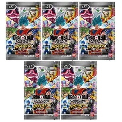 Dragon Ball Super Cards Zenkai Series Masters - History of Z B27 - 5 PACKS LOT - Image 1