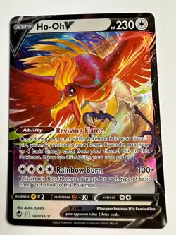 Pokemon - Ho-Oh V - 140/195 - Silver Tempest - Holo - Ultra Rare NM - Image 1