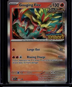 Pokemon TCG Gouging Fire 151 Scarlet & Violet Staff Promo NM - Image 1