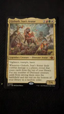 1x Gishath, Sun's Avatar NM-Mint, English The Lost Caverns of Ixalan MTG Magic - Image 1