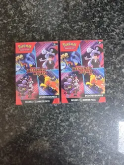 2x Pokemon TCG Destined Rivals Booster Bundle 6 Packs Factory - Image 1