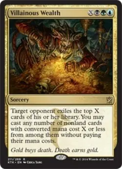 Villainous Wealth LP, English MTG Khans of Tarkir 412897559439 - Image 1