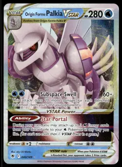 Pokemon TCG SWSH10: Astral Radiance #040/189 Origin Forme Palkia VSTAR NM - Image 1