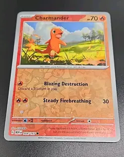 Pokemon Charmander Cosmos Holo Reverse 4/165 151 Promo Costco Exclusive B - Image 1