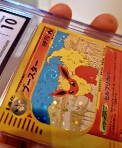 Flareon Pokemon 2002 Holo Split Earth Japanese 017/088 CGC 10 - Image 2