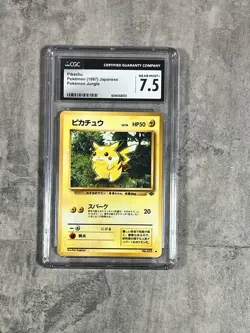Cgc 7.5 1997 Pokemon Japanese Jungle Pikachu 025 HP50 - Image 1