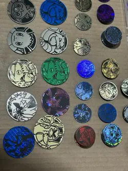 Pokemon Mixed Lot Coins 21 Large 74 Small, 5-set Energy/Life, 2-set Vstar - Image 3