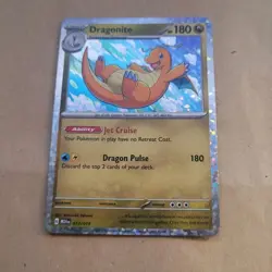 POKEMON PROMO CARD - MCDONALDS 2024 - DRAGONITE 012/015 (HOLO) - EX/NM - Image 1