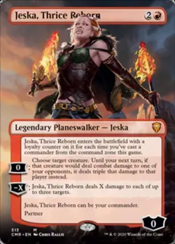 Jeska, Thrice Reborn (Borderless) - Light Play MTG Commander Legends - Image 1