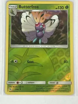 Butterfree 3/68 Hidden Fates Reverse Holo Rare Pokemon Card - Image 1