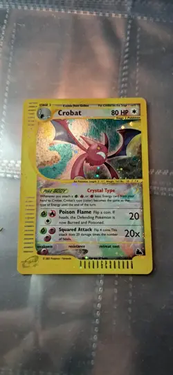 Pokemon TCG Crobat Skyridge 147/144 Reverse Holo Card Near Mint - Image 1