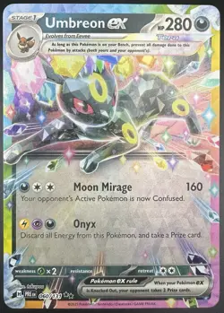 Pokemon TCG Umbreon EX 060/131 Prismatic Evolutions Double Rare English NM Card - Image 1
