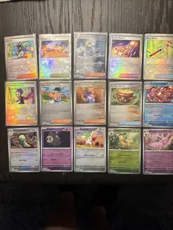 Pokemon Prismatic Evolution Pokeball Mixed Lot 15 Cards - Image 1