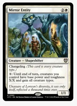 Mirror Entity #83 OTC Magic Card in a Protective Sleeve NM - Image 1