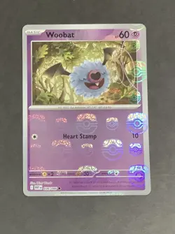2025 Scarlet & Violet Series - White Flare Woobat Master Ball #36 - Image 1