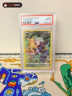 PSA 10 💎🟡 2022 FULL ART PIKACHU TG05 POKEMON SWORD & SHIELD LOST ORIGIN - Image 1
