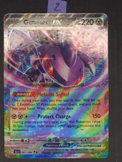 Genesect ex 067/086 - Double Rare Holo SV: Black Bolt - Pokemon TCG - Image 1