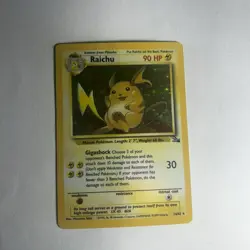 Raichu 14/62 Holo Fossil Pokemon Card TCG WOTC LP - Image 5