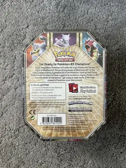 Pokemon Mewtwo EX XY Triple Power Tin Sealed - Image 4