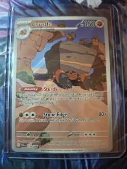Pokemon TCG Crustle 130/086 Illustration Rare SV10.5: Black Bolt MINT/Near Mint - Image 1