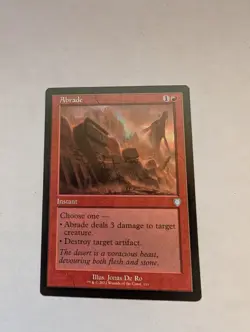 Abrade (Retro Frame) Commander: the Brothers' War Regular MTG NM - Image 1