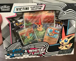 Pokemon Victini Illustration Collection Black Bolt & White Flare Booster Box NEW - Image 1