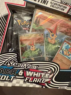 Pokemon Victini Illustration Collection Black Bolt & White Flare Booster Box NEW - Image 2