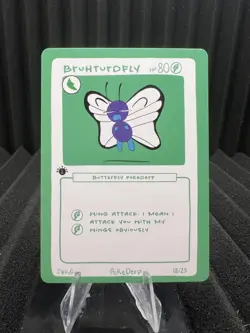 Bruhturdfly (Butterfree) 18/25 -1st Edition Pokederp First Print Fan Art-Pokemon - Image 1