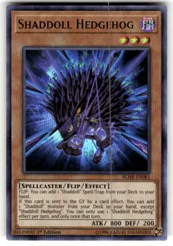 Yugioh Shaddoll Hedgehog BLHR-EN081 Ultra Rare 1st Ed NM - Image 1