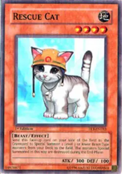4x Lightly Played Rescue Cat - FET-EN033 - Common - 1st Edition - YuGiOh - Image 1