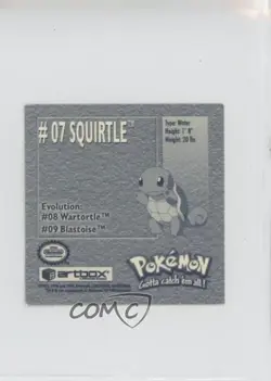 Squirtle Artbox Pokemon Stickers Series 1 #07 1999 12gr - Image 2