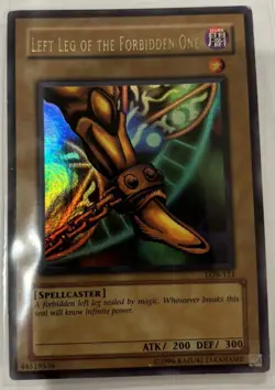 Yu-Gi-Oh! TCG Left Leg of the Forbidden One Legend of Blue Eyes White Dragon... - Image 1