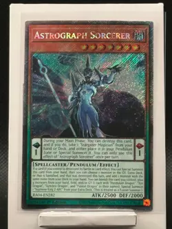 Yu-Gi-Oh! Astrograph Sorcerer 1st Edition Platinum Secret Rare RA04-EN282 - Image 1