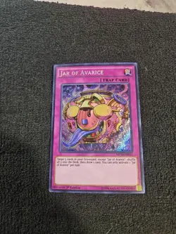 Yugioh - Jar of Avarice MP16-EN033 1st ed Secret Rare - Image 1