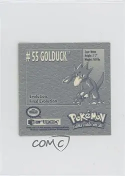 Golduck Artbox Pokemon Stickers Series 1 #55 1999 12gr - Image 2