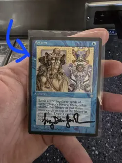 Portent MTG Donut Ink Error Misprint MTG Autographed Card - Image 1