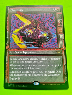 MTG Duskmourn - House of Horror - Chainsaw - Showcase - Foil - Image 1