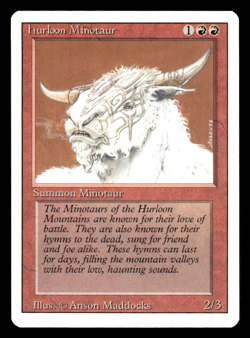 hurloon Minotaur- MTG - Revised Edition NM - Magic the Gathering - Image 1