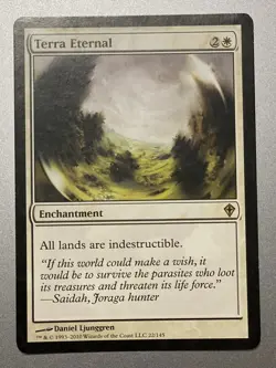 Terra Eternal Worldwake Rare White Enchantment MTG - Image 1