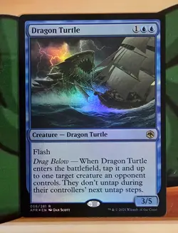 X 1 Dragon Turtle NM Foil Adventures in the Forgotten Realms 056 - Image 1