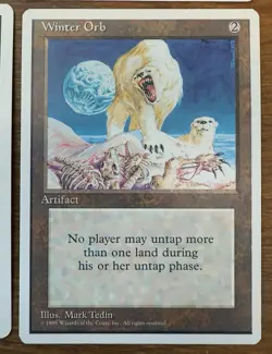 Vintage WINTER ORB Revised Edition NM- MTG Magic the Gathering Card X4 - Image 5