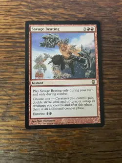 Savage Beating - Darksteel - MTG Magic the Gathering - MP - Image 1