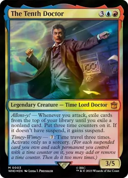 Mint/Near-Mint, English - 4 x MTG The Tenth Doctor - Foil Universes Beyond: Doct - Image 1
