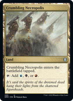 Hero Deal, English - 4 x MTG Crumbling Necropolis Commander: Dominaria United - Image 1