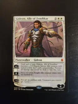 Gideon, Ally of Zendikar, Battle for Zendikar, NM, MTG-Magic The Gathering - Image 1