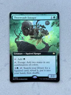 1x Thornvault Forager 364 FOIL EXTENDED ART Rare MTG Bloomburrow BLB - NM /Mint - Image 1