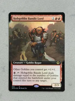 Hobgoblin Bandit Lord #379 FOIL Extended Art MTG Adventures Forgotten Realms NM - Image 1