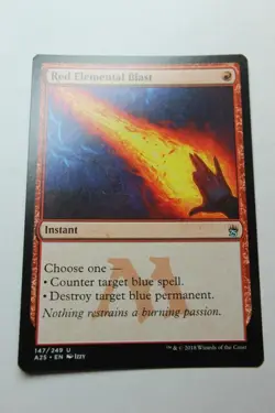 MTG Red Elemental Blast x1- -Masters 25-Lightly Played - Image 1